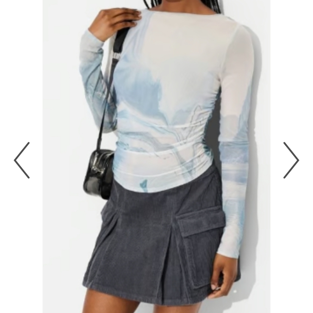 Women's Retro Corduroy Mini Skirt - Wild Fable - Dark Blue - 2X